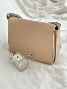 Сумка Модель №1437 | кожзам | гладкий | бежевый зеленый | Р924-5 | 32509 - L-craft фото 9