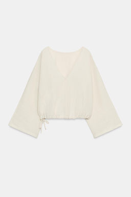 CAMISA CAPA CUADROS / Beige - Zara фото 6