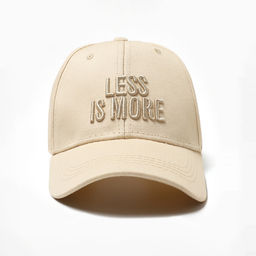 Кепка женская с вышивкой MIST Less is more, молочный, р. 56-58