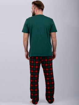 Пижама Дилан, трикотаж - Малина фото 4