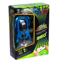 Антигравитационная машинка Wall Racer, радиоуправление, ездит по стенам, работает от аккумулятора, цвет синий - Автоград фото 8