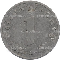 Монета 1 рейхспфенниг 1941 года A Германия