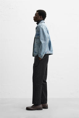 SLIM FIT CORDUROY TROUSERS - Zara фото 4