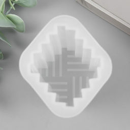 Молд силикононовый «Прямоугольник. Полоски вертикальные» 5,7 х 5,7 х 8,7 см