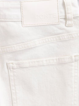 CONTE CON-619 Джинсы mom fit с высокой посадкой off white