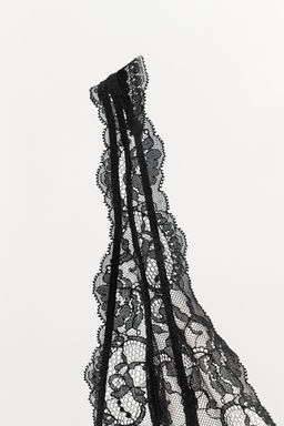 BODY COMBINADO CON POLIAMIDA ENCAJE / Negro