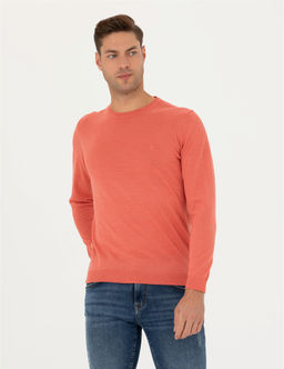 Somon Slim Fit Bisiklet Yaka Y_n Kar___ml_ Basic Triko Kazak - Pierre cardin фото 3