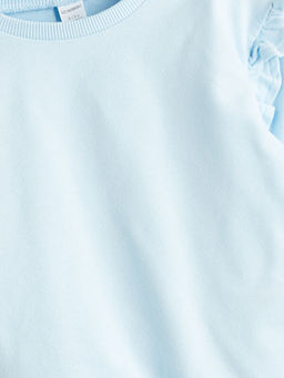 Bisiklet Yaka K?z ?ocuk Sweatshirt