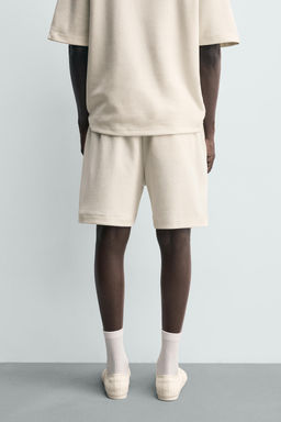 INTERLOCK RELAXED FIT JOGGER BERMUDA SHORTS - Zara фото 17