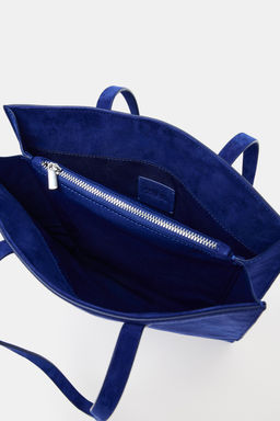BOLSO SHOPPER ANTE / Azul
