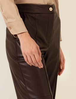 Kahverengi Deri Pantolon - Pierre cardin фото 5