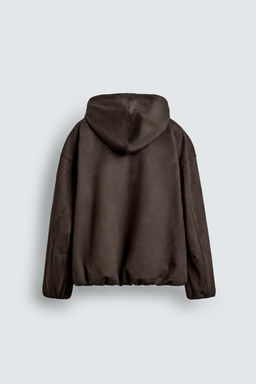 CAZADORA EFECTO ANTE CAPCUCHA / Negro - Zara фото 8