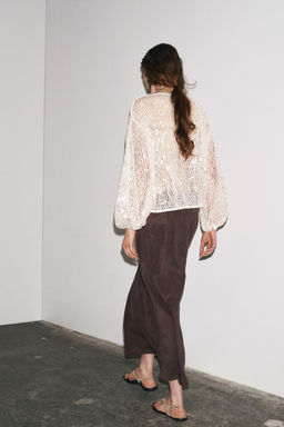 ZW COLLECTION SEQUIN TOP - Zara фото 13