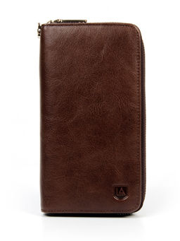 LACCOMA клатч 199-211-коричневый натуральная кожа