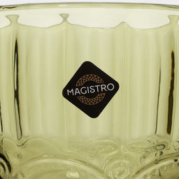 Бокалы для вина Magistro «Ла-Манш», 250 мл, 8×15.5 см, стекло, набор 2 шт., зелёные