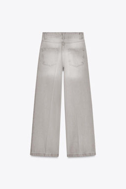 ZW COLLECTION WIDE-LEG HIGH-WAIST JEANS - Zara фото 6