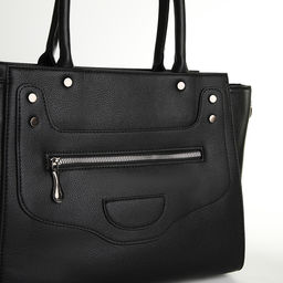 Сумка женская тоут, на молнии, цвет чёрный - Simaland фото 4