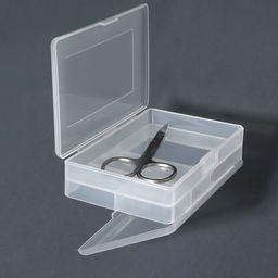 Органайзер для хранения мелочей, с крышкой, двусторонний, 10.2×7×3.2 см, прозрачный