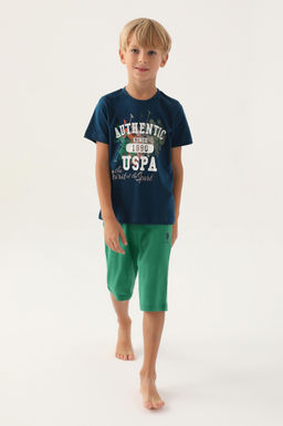 Erkek _ocuk _ndigo Pijama Tak_m_ Sepette S_rpriz _ndirim - U.s. polo assn фото 2