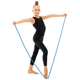 Скакалка гимнастическая утяжелённая Grace Dance, 3 м, 180 г, цвет синий фото 4