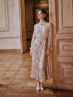 Desenli Kad?n G?mlek Elbise