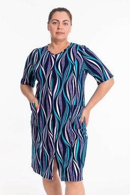 Халат М325248сб синий/бирюза