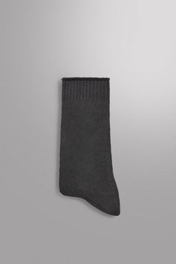 CALCETINES MEZCLA ALGOD?N RIZO / Gris