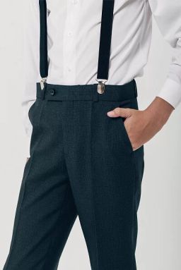 Брюки для мальчика, полуприлегающий (синий) БД-123 comfort+ - Бостон фото 2