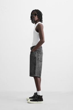 BAGGY FIT DENIM BERMUDA SHORTS - Zara фото 37