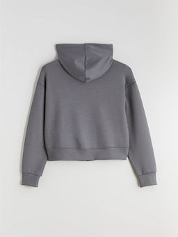 Kap??onlu Kad?n Fermuarl? Sweatshirt
