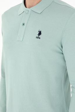 Мужская базовая толстовка зеленого цвета Неожиданная скидка в корзине - U.s. polo assn фото 7