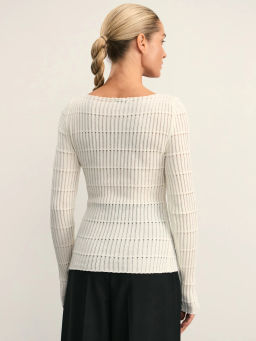 Вязаный лонгслив / Zarina  фото 5