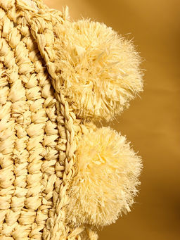 Сумка плетёная на молнии из соломы, 45×6×55 см