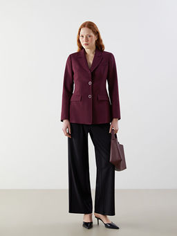 Krep Kad?n Blazer Ceket
