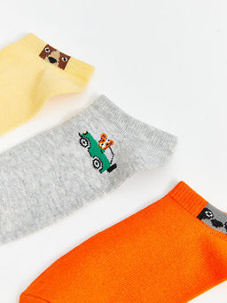 Desenli Erkek ?ocuk Patik ?orap 5li