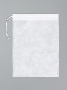 Цена за 100 шт. Фильтр-пакет, мешочек с завязками для запарки 15 х 20 см