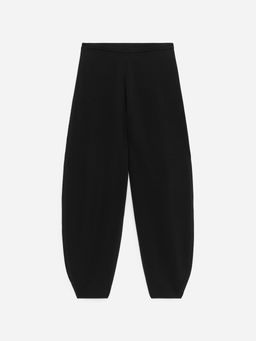 Pantalones de punto fino de corte relajado