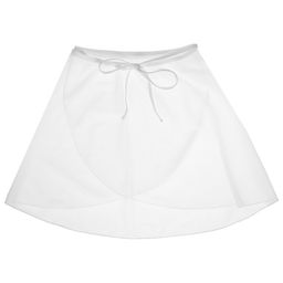 Юбка гимнастическая Grace Dance, с запахом, р. 34-36, цвет белый  фото 8