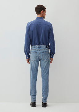 Jake Classic Denim Ac?k Gok Mavisi Jean Pantolon  фото 5