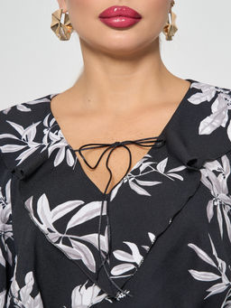 Блузка 0059-26 черный муар