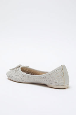 Trendyol Shoes Siyah Fiyonk Detayl? Delikli Ekstra Rahat Badem Burun Kad?n Babet TAKSS25BE00033 - Trendyolmilla фото 6
