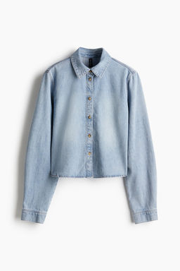 Camisa denim corta - H&m фото 6