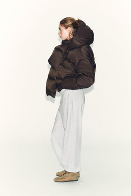 WATER-REPELLENT AND WINDPROOF DOWN JACKET WITH HOODIE - Zara фото 5