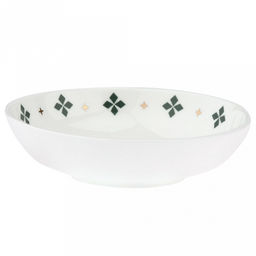 "Мадрид" Блюдце-розетка для варенья фарфоровое д9,1см h2,3см, тонкостенный, деколь с золотом, в коробке (Китай)