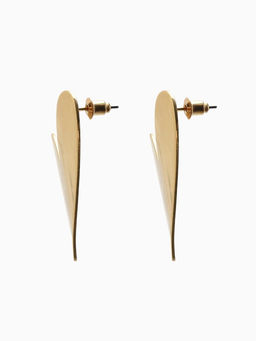 Серьги металл «Сердце» нежность, цвет золото