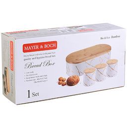 31398 Хлебница 44х21х12,5 угл.сталь/бамбук MB(х4) - Mayer&boch фото 4