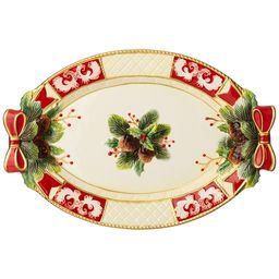 БЛЮДО LEFARD ЕЛКА ОВАЛЬНОЕ 43,5*29*4СМ