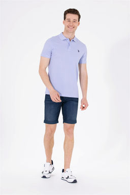 U. S. Polo Assn Мужская синяя базовая футболка с воротником-поло - U.s. polo assn фото 11