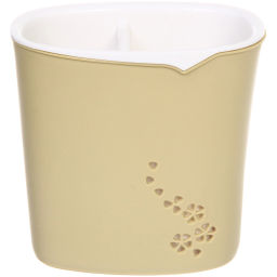 Подставка для столовых приборов "SEGRETO" 13*9*13см 2секции оливковая