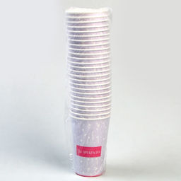 Цена за 30 шт. Стакан бумажный для кофе Ты прекрасна, 400 мл - Страна карнавалия фото 2